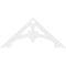 Ekena Millwork Pitch Sellek Architectural Grade PVC Gable Pediment, 48"W x 22"H x 1"P (11/12) GPP048X022X100SLK - alternate 4